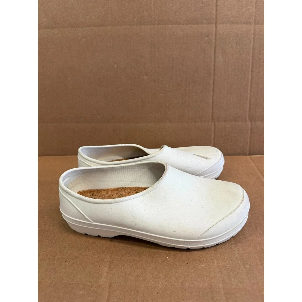 Aime Leon Dore Diner Rubber Utility Clogs Pristine White Mens Size 11/11.5 US